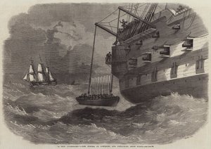 Un uomo in mare!, Nuovo sistema di abbassamento e distacco delle barche delle navi